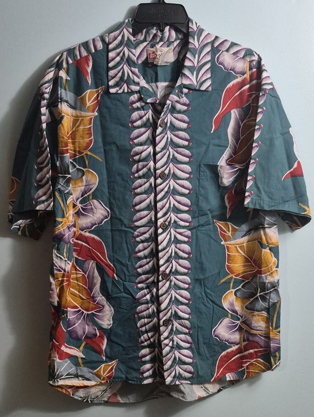 Teal The Hawaiian Floral Button-Up Shirt